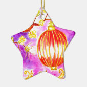 Orientalische Laternen-Kunst Keramik Ornament (Links)