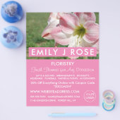 Orientalische Lilien, Florist, Floristrische Werbu Flyer (Einzeln)