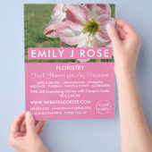 Orientalische Lilien, Florist, Floristrische Werbu Flyer (Hand)