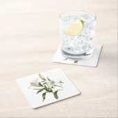 Orientalische Lily - Sibirien Rechteckiger Pappuntersetzer (Vor Ort)