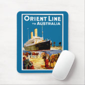 Orientalische Linie nach Australien Mousepad (Mit Mouse)