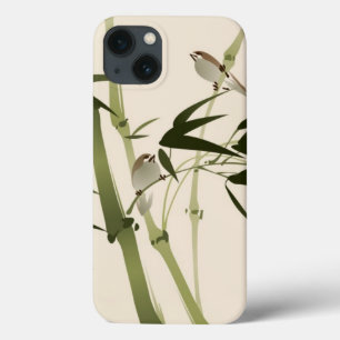 Orientalische Malerei, Bambuszweige iPhone 13 Hülle