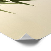 Orientalische Malerei, Bambuszweige Poster (Ecke)