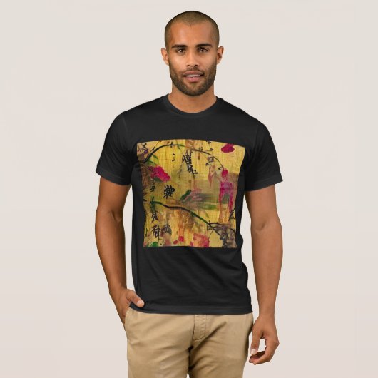 Orientalische Malerei. Japanische Art T-Shirt (Vorne ganz)