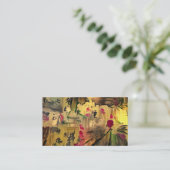 Orientalische Malerei. Japanische Art Visitenkarte (Stehend Vorderseite)