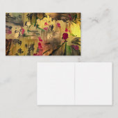 Orientalische Malerei. Japanische Art Visitenkarte (Vorne/Hinten)