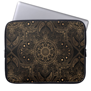 Orientalische Mandala Königsnahtlose Muster Laptopschutzhülle
