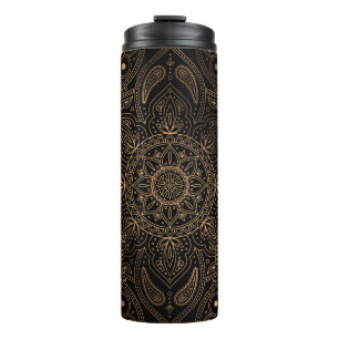Orientalische Mandala Königsnahtlose Muster Thermosbecher