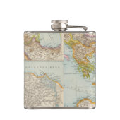 Orientalische Mittelmeerkarte Flachmann (Rückseite)