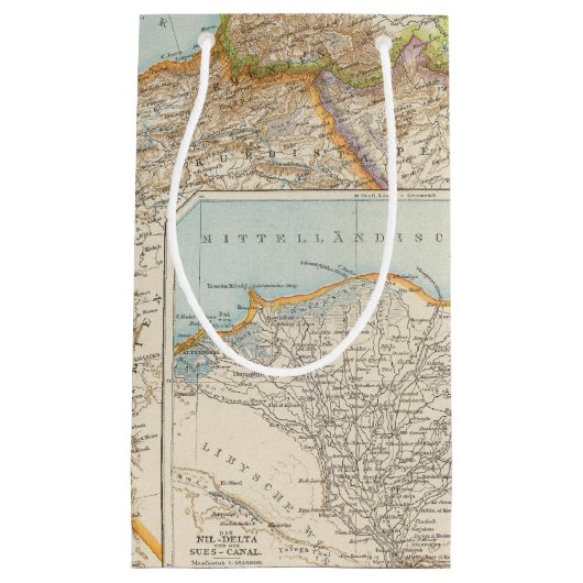 Orientalische Mittelmeerkarte Kleine Geschenktüte (Vorderseite)