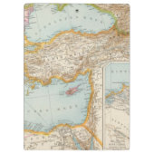 Orientalische Mittelmeerkarte Klemmbrett (Rückseite)