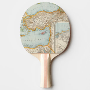 Orientalische Mittelmeerkarte Tischtennis Schläger