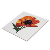 Orientalische Mohnblume Fliese (Seite)