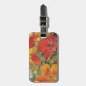 Orientalische Mohnblumen-Feld Gepäckanhänger (Vorderseite vertikal)
