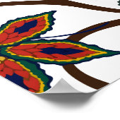 Orientalische Motive. Nahtloses Muster mit schönem Poster (Ecke)