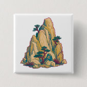 Orientalische Pixelmalerei Button (Vorderseite)