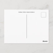 Orientalische Populationen (Papaver orientale) Postkarte (Rückseite)