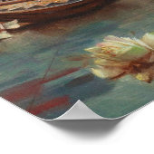 Orientalische Schönheit mit Rose von Hans Zatzka - Poster (Ecke)