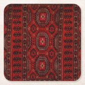Orientalische Teppichaussicht Rechteckiger Pappuntersetzer (Vorderseite)