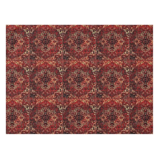 Orientalische Teppichkonstruktion in dunkelrot Tischdecke (Vorderseite (Horizontal))