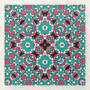 Orientalische Verzierung Glasuntersetzer