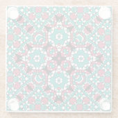 Orientalische Verzierung Glasuntersetzer (Rückseite)