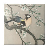Orientalische Vögel auf Zweigen Keramik Tile Fliese (Vorderseite)