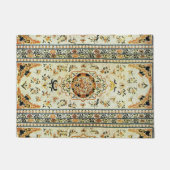 Orientalische Wolldecke in den hellen Farben Fußmatte (Vorderseite)