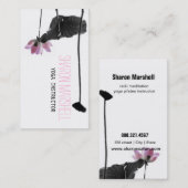 Orientalische Zen-Fotografie Sommer-Lotuss Visitenkarte (Vorne/Hinten)