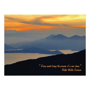 Orientalischer Abend Nebelposter Fotodruck