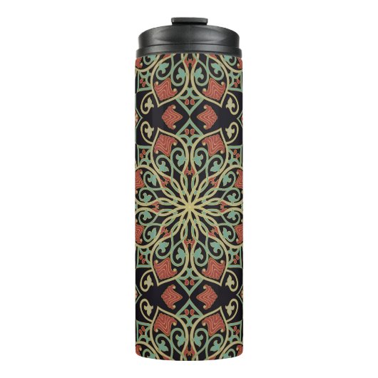 Orientalischer Abstrakter Hintergrund Thermosbecher (Vorderseite)
