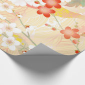 Orientalischer Akzent japanische florale Soft Colo Geschenkpapier (Ecke)
