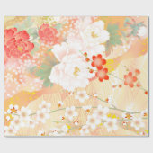 Orientalischer Akzent japanische florale Soft Colo Geschenkpapier (Flach)