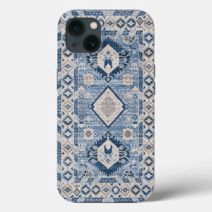 Orientalischer Antiker Blauer Kilim-Teppich iPhone 13 Hülle