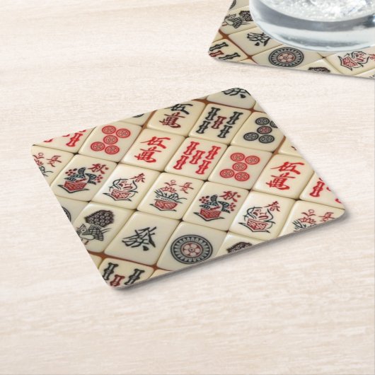 Orientalischer Ausdruck Rechteckiger Pappuntersetzer (angewinkelt)