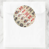 Orientalischer Ausdruck Runder Aufkleber (Tasche)