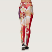Orientalischer Blumen-Druck Leggings (Rückseite)