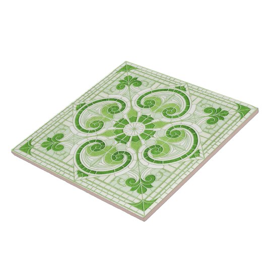 Orientalischer Blumenmosaik Fliese (Seite)