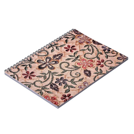 Orientalischer Blumenstrauß Notizblock (Linke Seite)