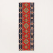 Orientalischer Chili Roter Türkischer Kilim Rug Yogamatte (Rückseite)