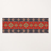 Orientalischer Chili Roter Türkischer Kilim Rug Yogamatte (Vorderseite (Horizontal))