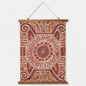 Orientalischer Dagestan Print Wandteppich Mit Holzrahmen (Vorderseite)