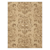 Orientalischer Damast Pattern Pastellgold Tischdecke (Vorderseite)