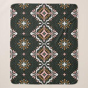 Orientalischer Damast: Talavera Vintage-Eleganz Sherpadecke