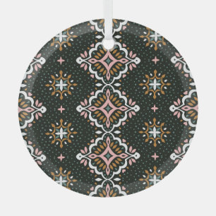 Orientalischer Damast: Vintag Talavera Mosaik. Ornament Aus Glas