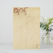 Orientalischer Drache Briefpapier (Stehend Vorderseite)