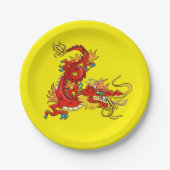 Orientalischer Drache Pappteller (Vorderseite)