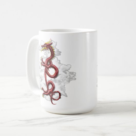 Orientalischer Drache Tasse (Vorderseite Links)