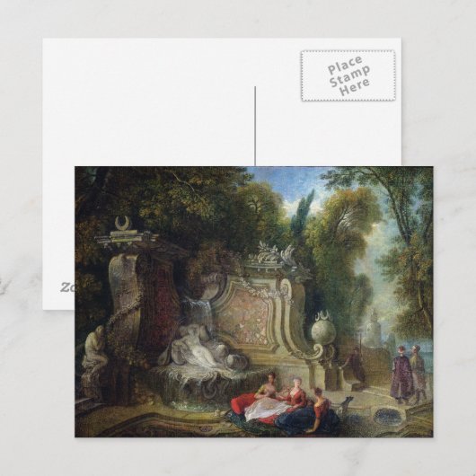 Orientalischer Garten Postkarte (Vorne/Hinten)