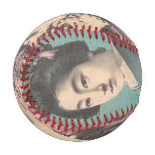 Orientalischer Geishas Vintages Portrait maiko Baseball